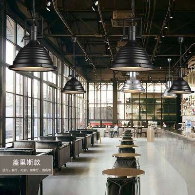 销亚马逊美式创意别野餐桌复古工业风灯饰罗伯斯铁艺吊灯