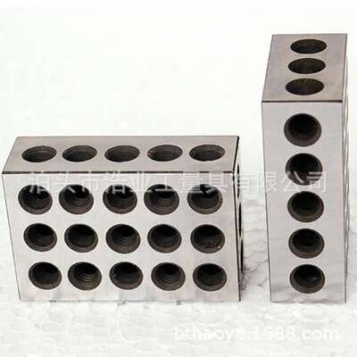 2x4x6英制铣床平行垫块0.0003 虎钳平行板23孔 平行垫板2-4-6