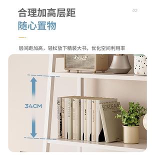 ▇客厅置物架落地ins风卧室书架收纳架柜子房间储物架子梯形展bz