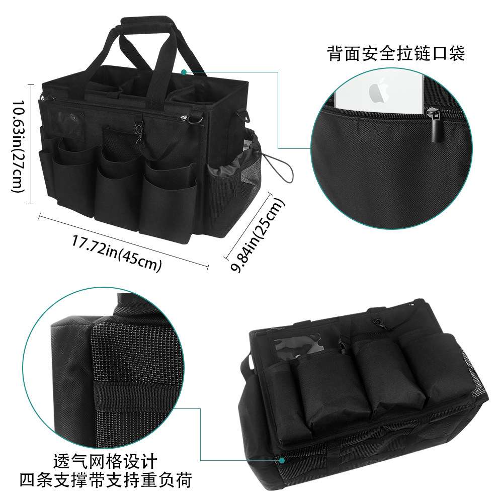 现货直供大空间清洁用品袋和可拆卸围裙Cleaning Caddy Organizer