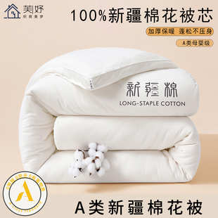 2025新款新疆棉花被A类学生宿舍家用全棉被子加厚保暖冬季被芯冬