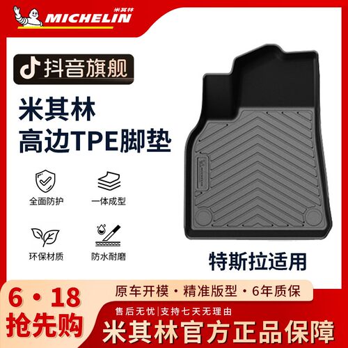 Michelin/米其林【特斯拉】焕新版Mode3ModeY汽车创新吸塑TPE脚垫