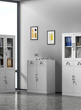 文件柜务14965办公柜书柜资料整理柜档案柜物铁柜子财凭证皮柜带