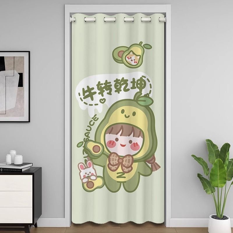 定制绒布少女心儿童房隔断遮挡帘图片