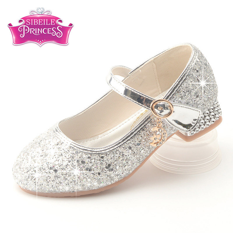 女童高跟鞋儿童水晶鞋小女孩皮鞋学生配晚礼钢琴演出银色公主单鞋,童鞋/婴儿鞋/亲子鞋,皮鞋,淘宝优惠券,粉丝福利购,淘宝优惠卷