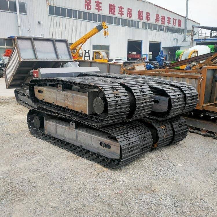 遥控钢制橡胶履带底盘柴油液压站履带底盘总成20吨液压履带底盘