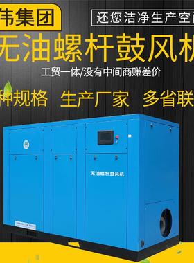污水处理高压无油螺杆鼓风机设备配套37/45/55/75kwN95立方永磁