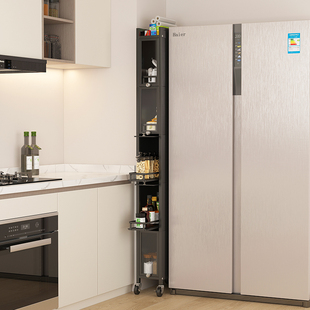 30cm公分宽冰箱旁边 置物架储物柜子 厨房夹缝收纳柜抽屉式