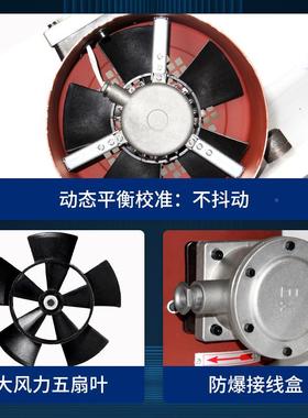 防爆变频电机通风机380V却冷5散热17风扇BG80A/12/1603/180/31AB