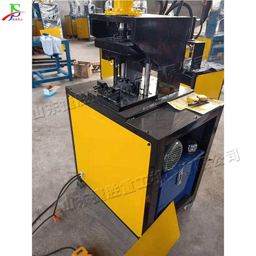 锌钢门管高速压冲孔机 液镀不锈钢框用切角机 js-scf-2铝型材液压
