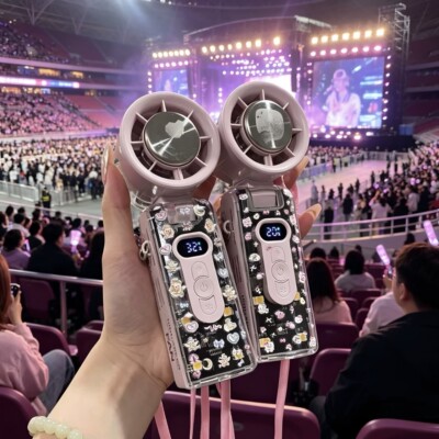 制冷小风扇静音手持迷你半导体冰敷式户外便携挂脖超长续航演唱会
