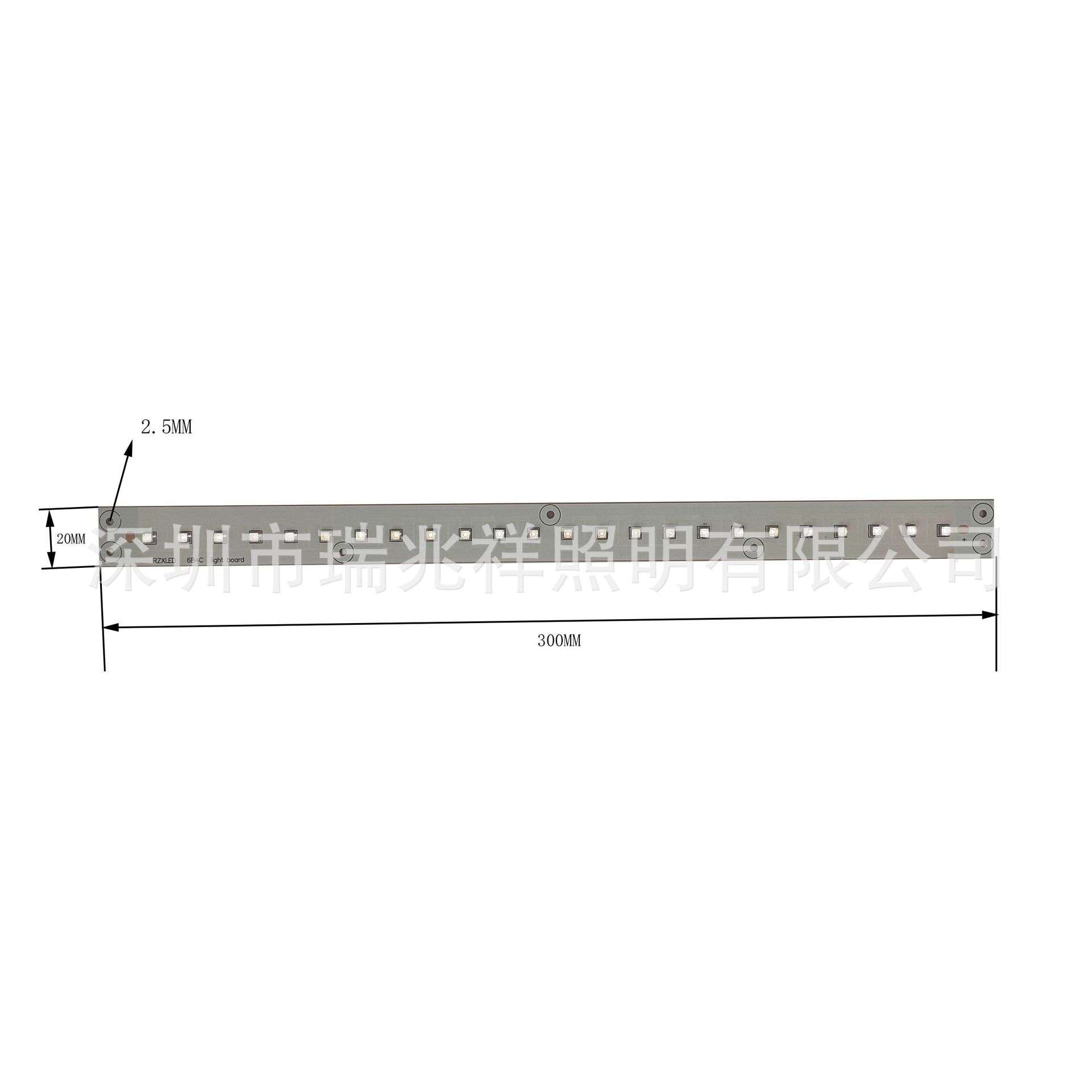 LED15W253.7nm265nm275nm24V深紫外线UV-C灯管长30mm净化空气消毒