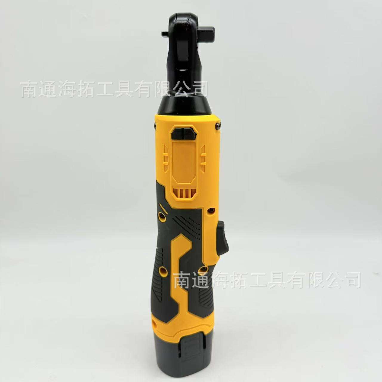 12V锂电电动棘轮扳手90度角向汽修舞台搭建直角拐弯器弯头扳手