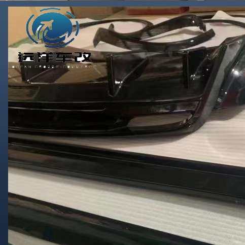 2016-2018年 特te斯拉Model X玻璃钢亮黑前唇 后