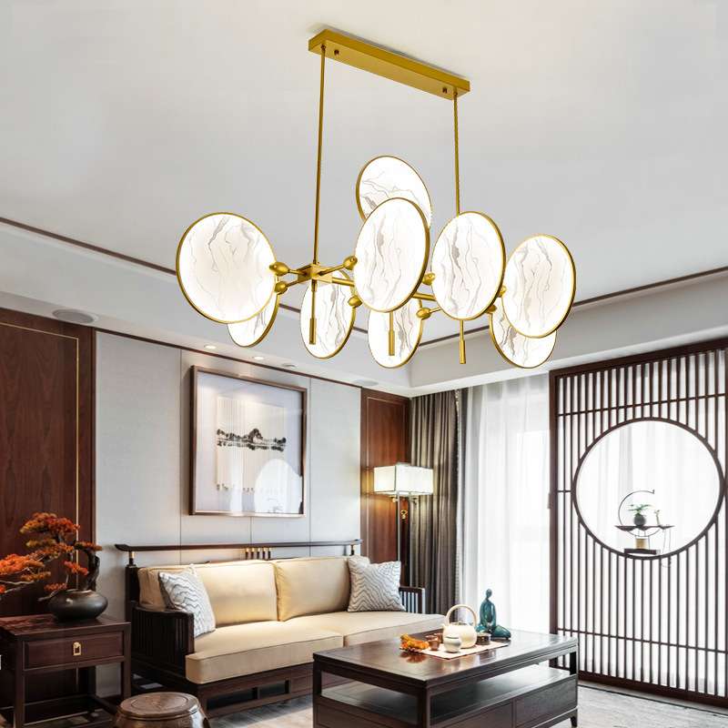 铁艺新中式吊灯客厅灯2025年新款中国风禅意创意个性茶室灯具轻奢