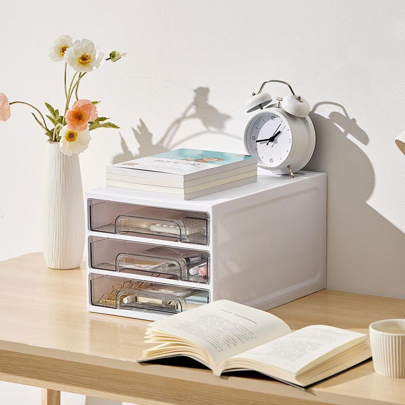 工位收纳好物神器办公室桌面小抽屉收纳盒桌上文具杂物置物整理架