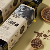 域上番芳新疆纯正亚麻籽油500ml瓶装 物理压榨一级营养健康食用油