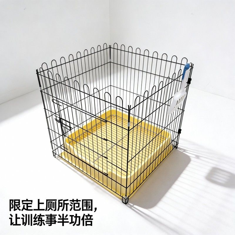 狗狗围栏室内家用折叠狗栅栏护栏隔离门防越狱可训厕狗笼子小型犬