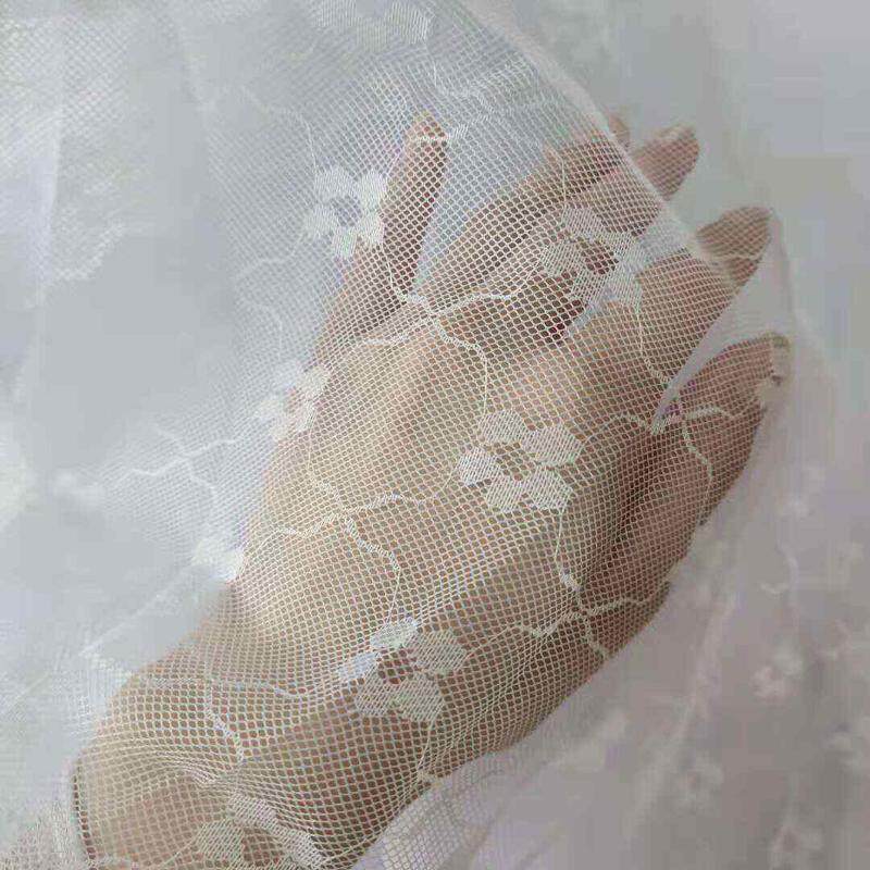 莲花老式梅花蚊帐白色防尘布顶学生宿舍单人穿竿绑绳单门家用纹账