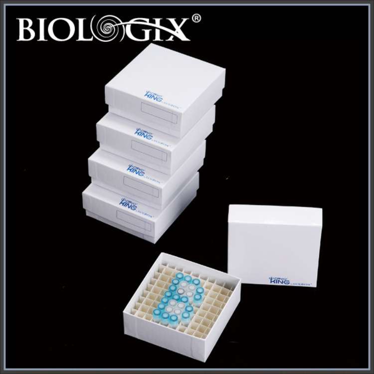 90-5200巴罗克2英寸纸冻存盒100格彩色混色彩色硬质纸板亚光膜