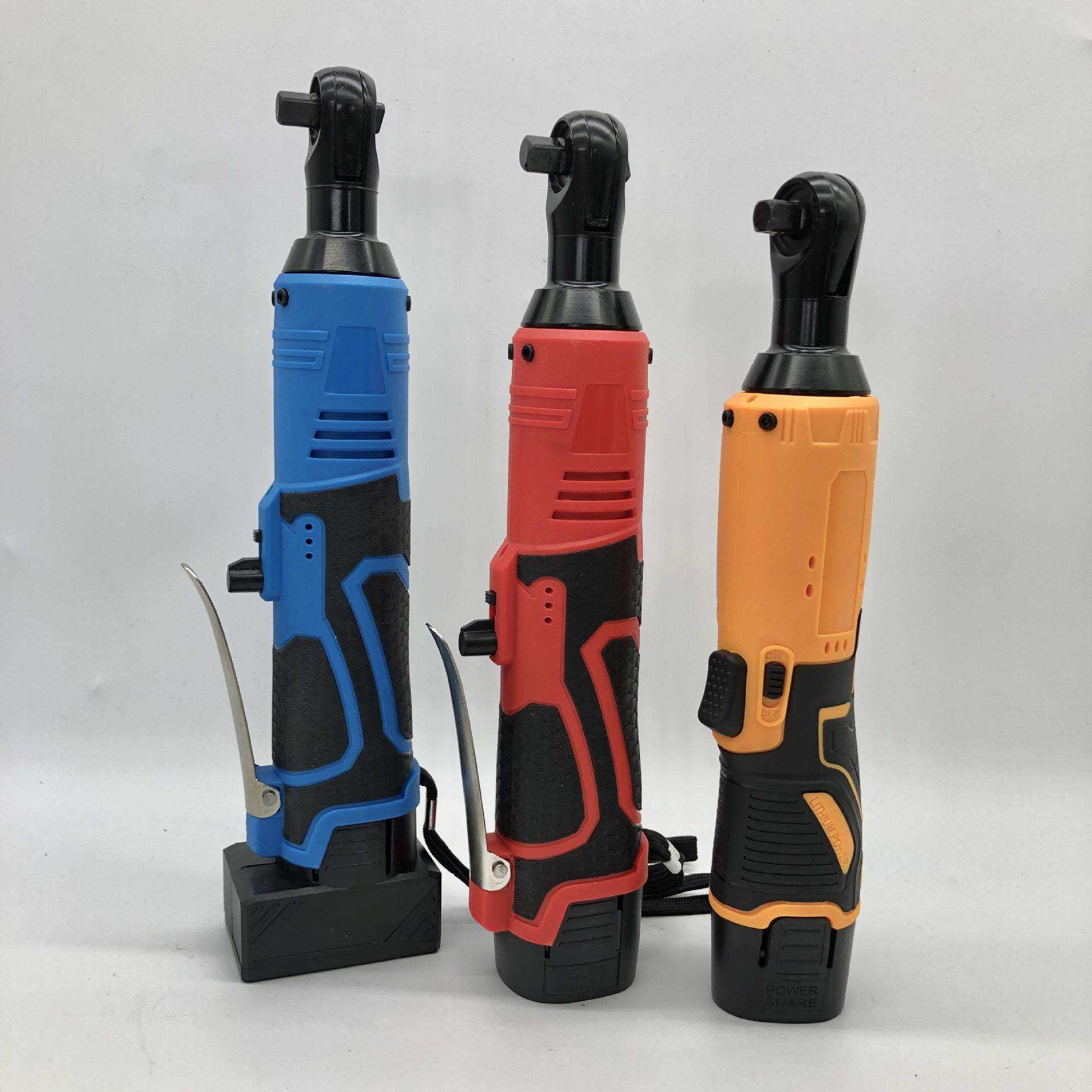 天虎90度直角角向扳手电动充电棘轮扳手12V锂电舞台桁架安装工具