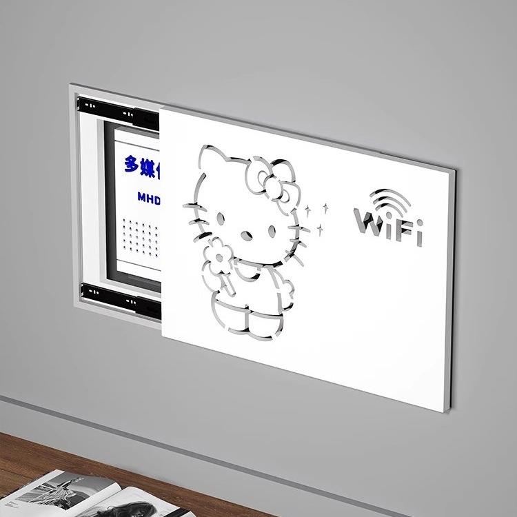 电表箱装饰画新款电闸弱电箱多媒体盒遮丑盖板配电箱遮挡挂画