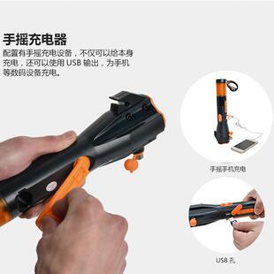 多功能车载安全锤安全带切割器 户外应急闪灯警报求救手摇手电筒