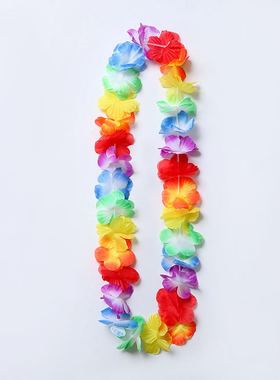 极速Party Beach Tropical Flwower Necklace Hawaiian Luau Peta