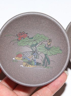 极速Lepai Yixing purple sand rawB ore green plaster mandarin