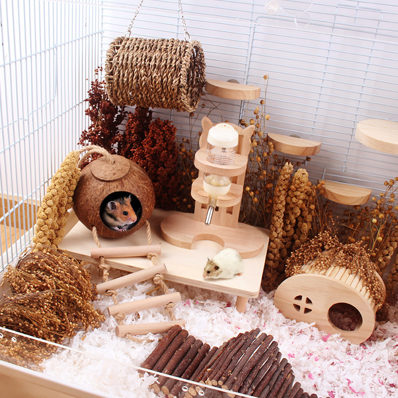 极速日式仓鼠笼子小宠用品透明养仓鼠的盒子超大号U别墅好清理饲,宠物/宠物食品及用品,笼子,淘宝优惠券,粉丝福利购,淘宝优惠卷