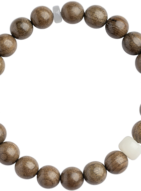 极速网红新品乌木金丝楠檀v木白玉菩提玛瑙清冷手串手链小众精致