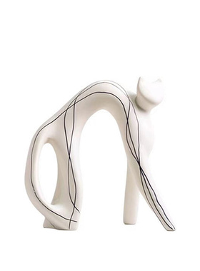 极速Dnnngi无脸猫摆件树脂家居现代简约客厅书房卧室玄关软装饰创