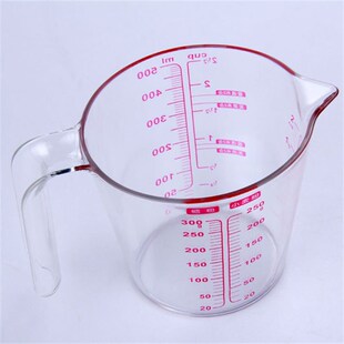 极速量杯 透明硬质计量杯厨房蛋糕店烘焙精确计量工S具非量勺250