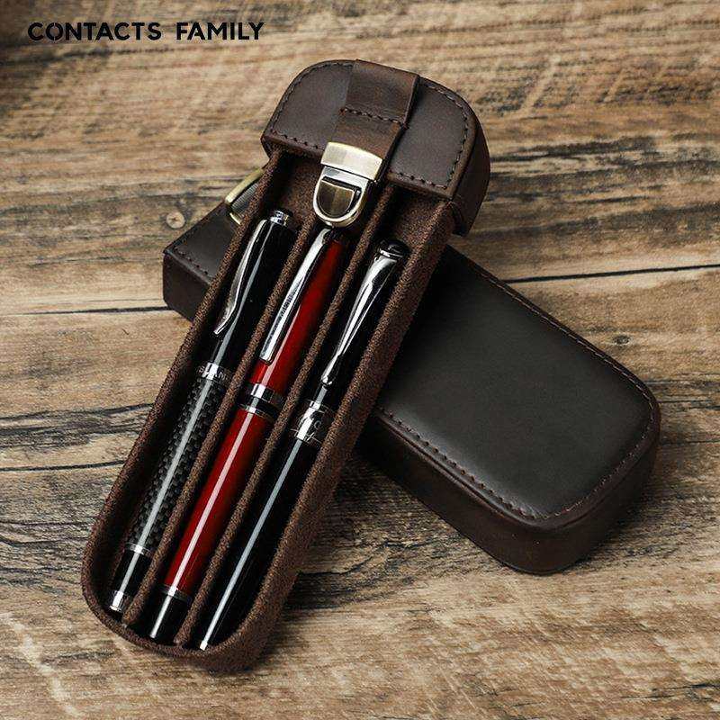 复古疯马皮笔袋手工制作锁扣抽屉式办公旅行3支钢笔收纳盒,鲜花速递/花卉仿真/绿植园艺,割草机/草坪机,淘宝优惠券,粉丝福利购,淘宝优惠卷