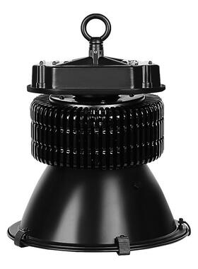 LED厂房灯黑色鳍片工厂灯车间灯工矿灯100W150W200W天棚灯吸顶灯