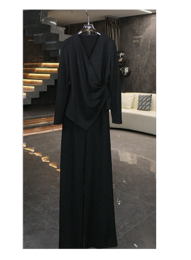 【彤姐原创】冬季休闲风时尚西装修身上衣+裤子套装W25D905