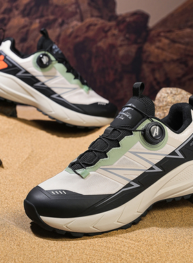 N·HOT休闲运动鞋男款2026新款春秋夏季户外跑步鞋子透气网面男鞋