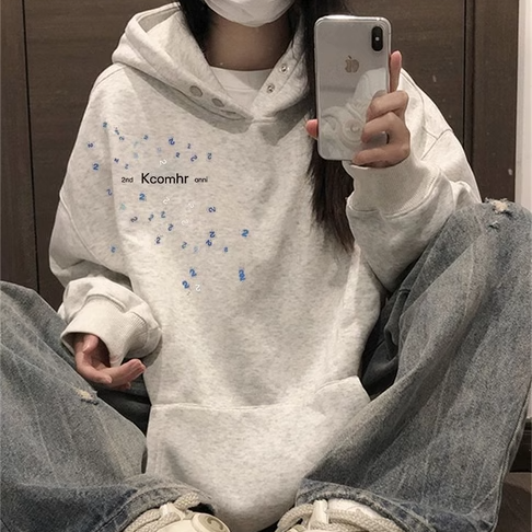 ZHAPZHAP450G重磅纯棉纽扣卫衣
