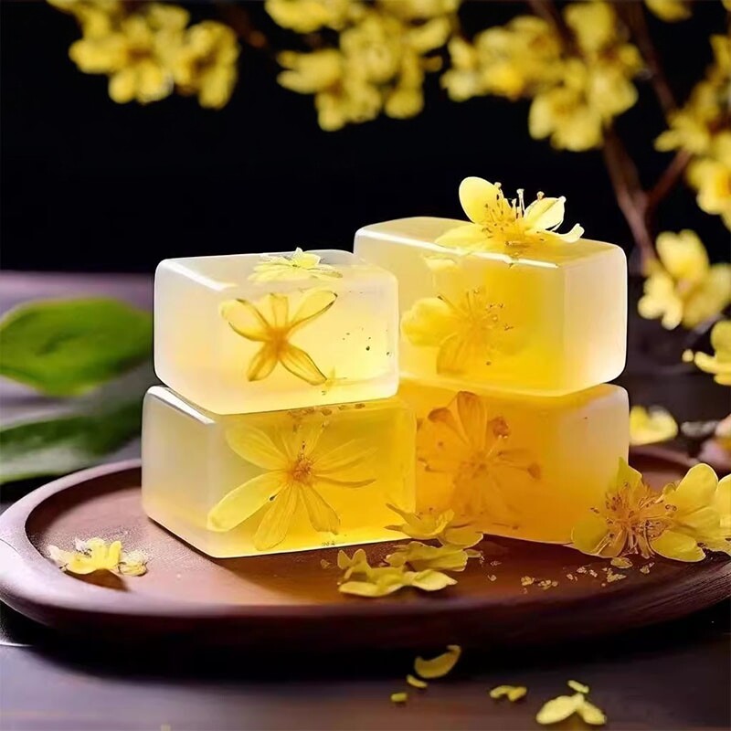 桂花精油香水香皂家用清爽沐浴皂桂花皂洗脸洗澡全身可用持久留香