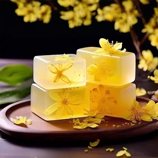 桂花精油香水香皂家用清爽沐浴皂桂花皂洗脸洗澡全身可用持久留香