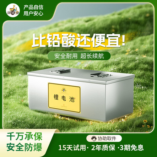 宁德磷酸铁锂电池72v60v48伏三轮大容量四轮电动车三元代步车电瓶