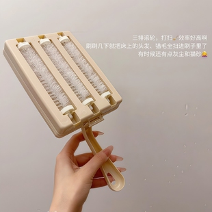 长柄手持刷子扫床刷除尘刷粘毛器猫毛客厅沙发地毯刷硬毛清洁用具