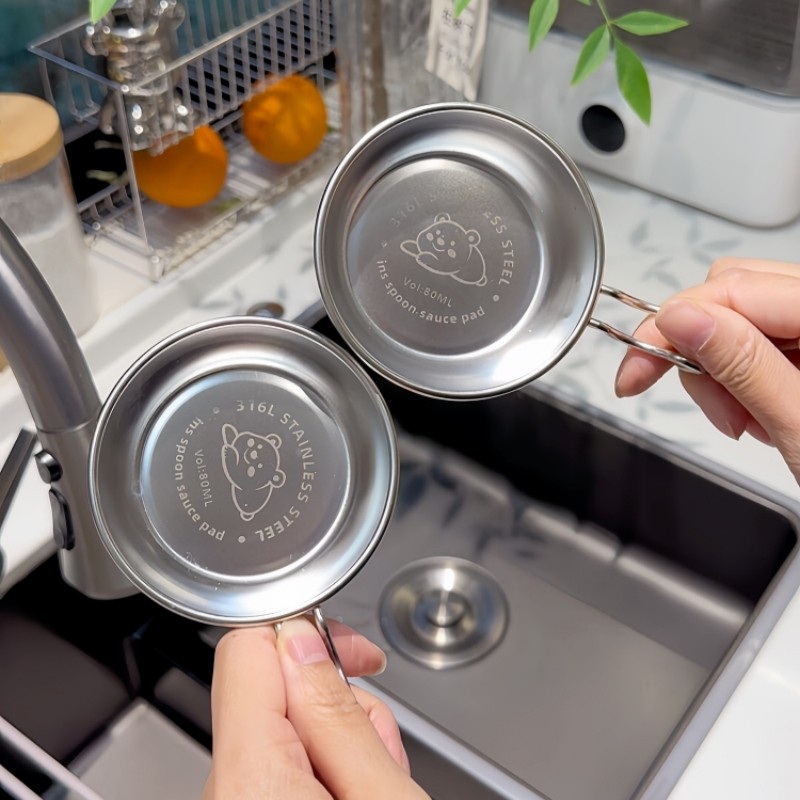 食品级304不锈钢蘸料碟饺子烤肉火锅骨碟带把手柄厨房家用2026新,餐饮具,碟,淘宝优惠券,粉丝福利购,淘宝优惠卷