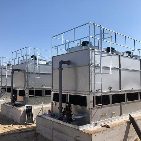 蒸发式冷凝器盘管散热水塔20t高效制冷镀铝锌板凉水塔闭式冷却塔