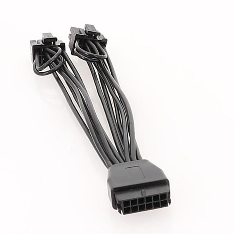 显卡16PIN转双8PIN 12PIN转双6+2显卡线反转接12vhpwr转8pin