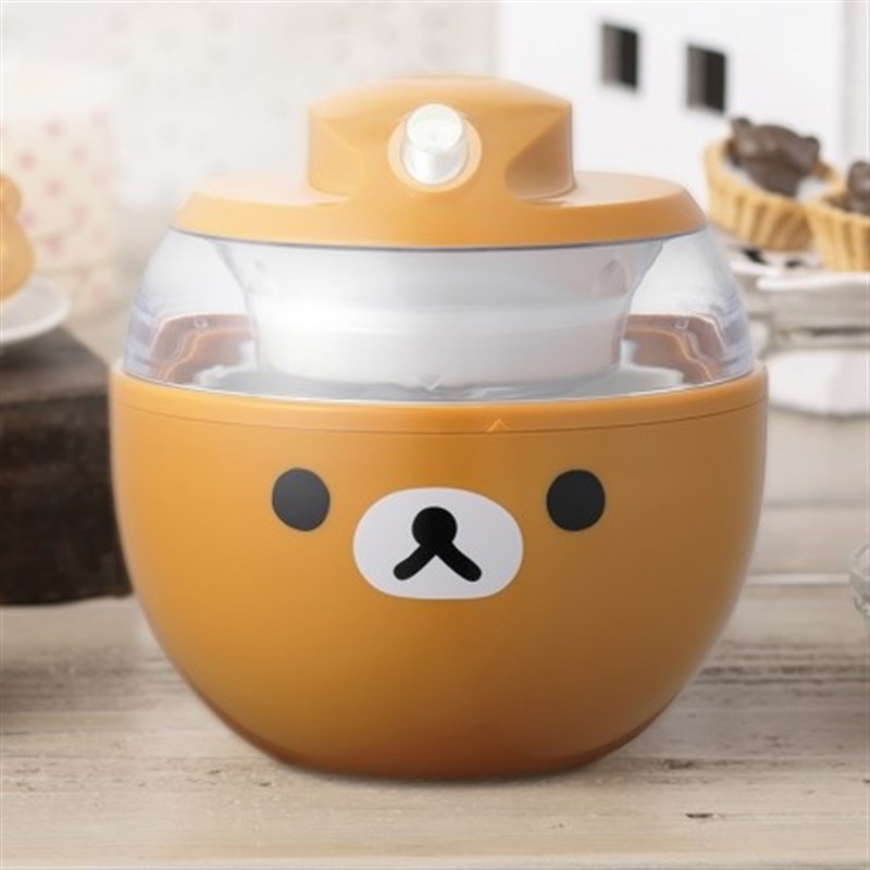 日本购回卡通轻松熊电动冰激凌机雪糕机电动搅拌100V需变压器