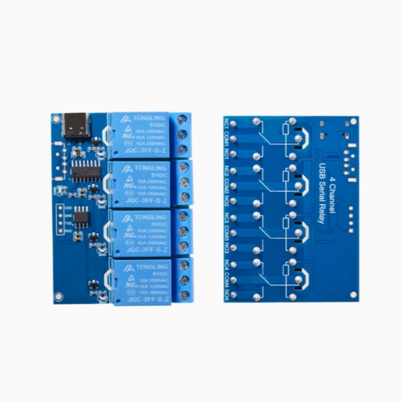 LCUS-1型电脑串口USB控制继电器模块LCUS-2路PLC智能控制开关模组