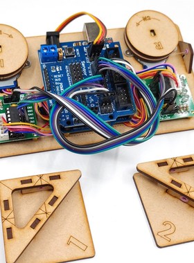 Drawbot步进电机拉线舵机彩色绘图仪自动墙画机器人创客项目套件