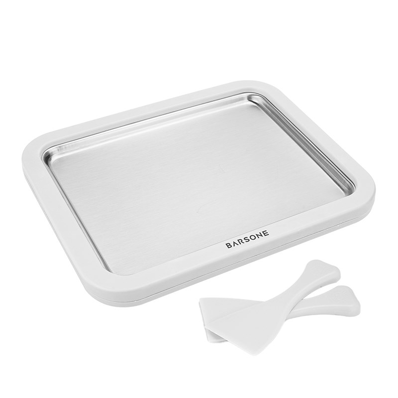 自制炒酸奶机家用小型炒冰机儿童冰淇淋机免插电304不锈钢炒冰盘