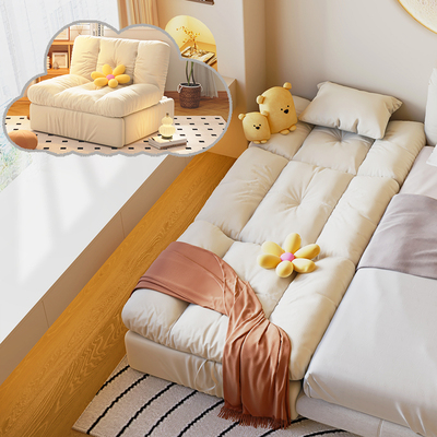 儿童拼接床加宽神器床边大人可睡侧边床实木软包增宽床折叠可收纳